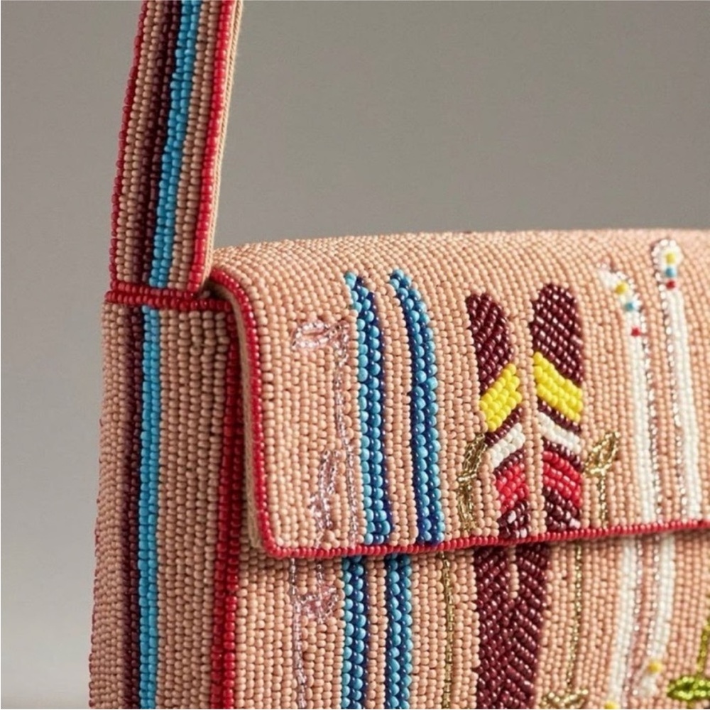 Anthropologie The Fiona Beaded Bag: Winter Icon Edition OG Ski - Picture 3 of 8